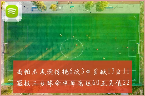 尚帕尼表现惊艳6投3中贡献13分11篮板三分球命中率高达60正负值22